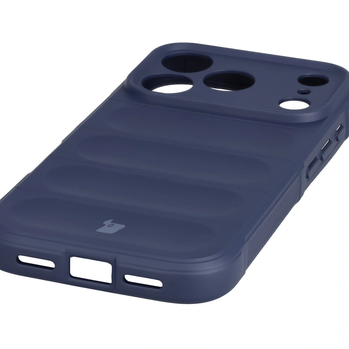 Precyzyjne wycięcia i kompatybilność z ładowaniem indukcyjnym w etui Bizon Case Tur do Apple iPhone 17 Pro